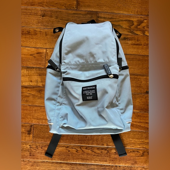 Marimekko Backpack Buddy Light Blue Black Trim - Picture 3 of 15